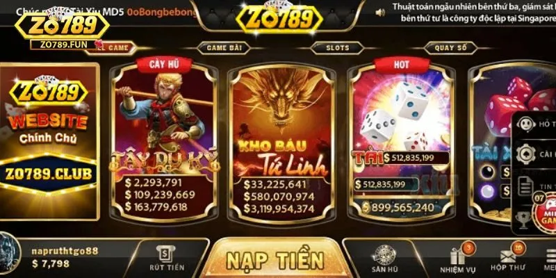 Đánh giá zo789 – sòng bài online chơi là trúng thưởng 16 Chứa nhiều trò chơi đẳng cấp